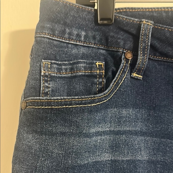 1822 Denim Flare Wide Leg Blue Jeans - Picture 4 of 7